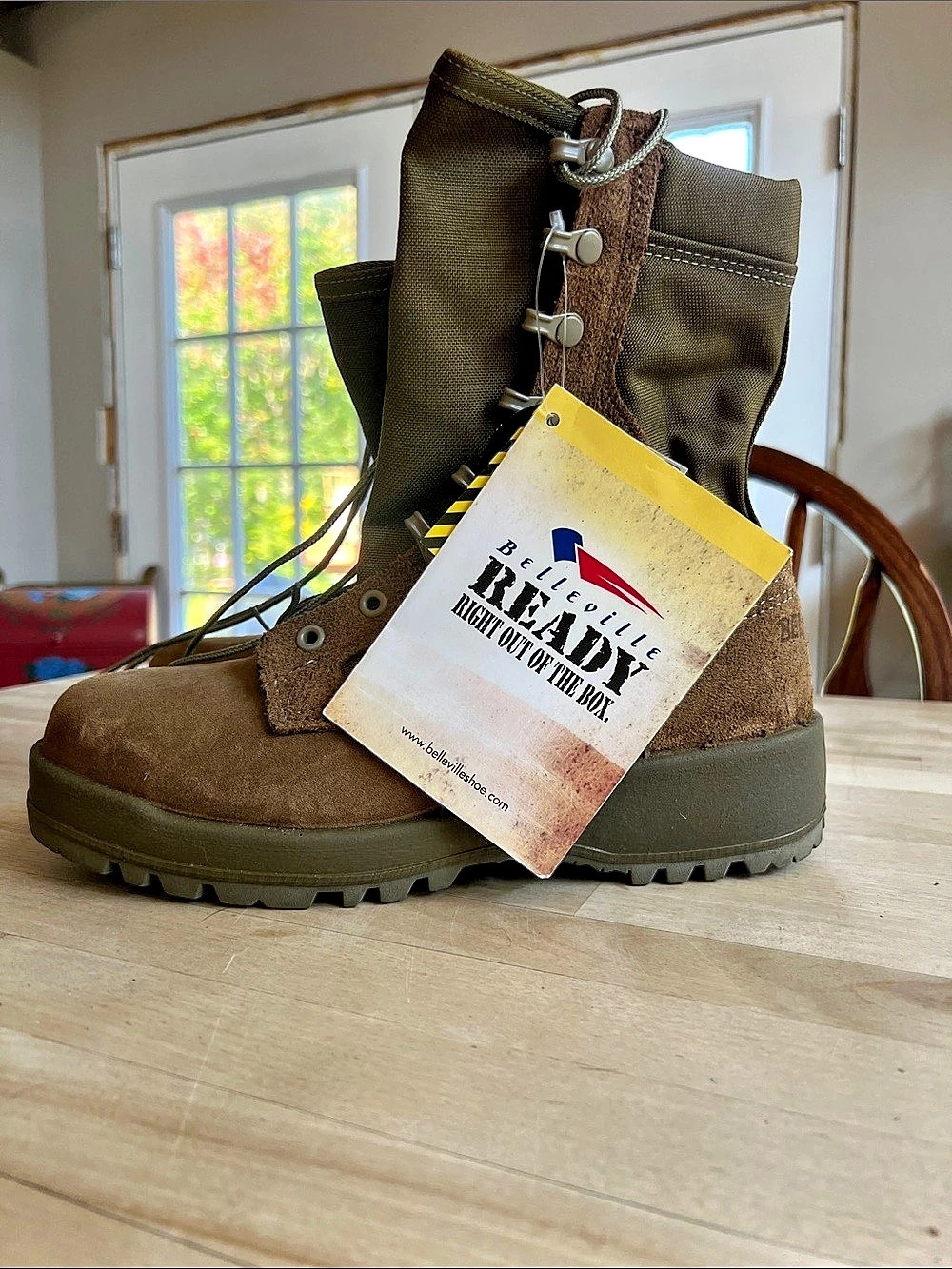Belleville 551 ST Steel Toe Boots Brown US 7.0 R NWT